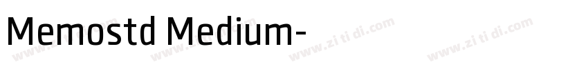 Memostd Medium字体转换